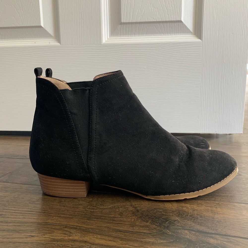Black ankle booties size 11